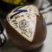 An autographed football is one of many items available for donations at WTKA 1050 during a fundraiser for Mott Children's Hospital at the station on Friday. Melanie Maxwell I AnnArbor.com